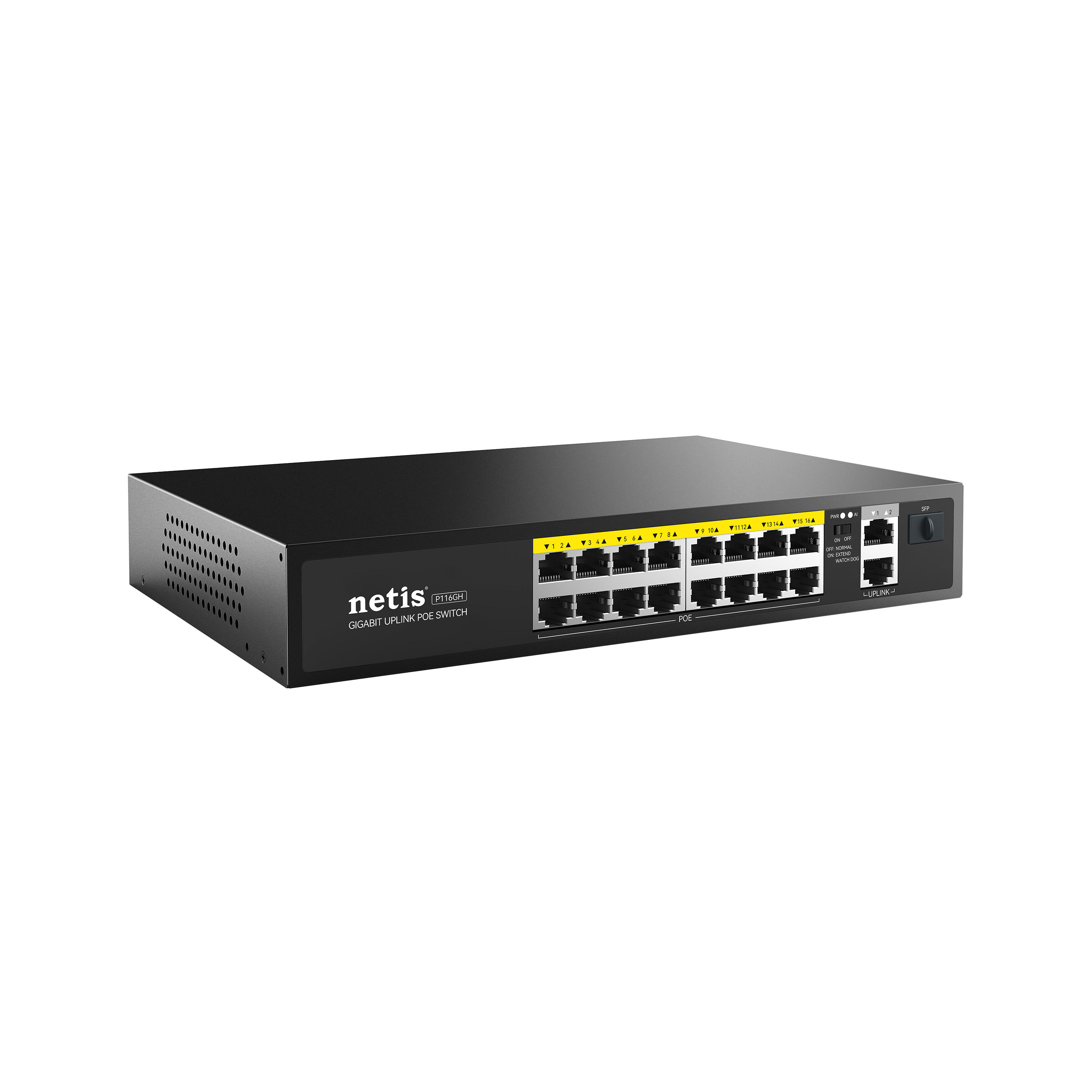 Коммутатор Netis P116GH, неуправляемый