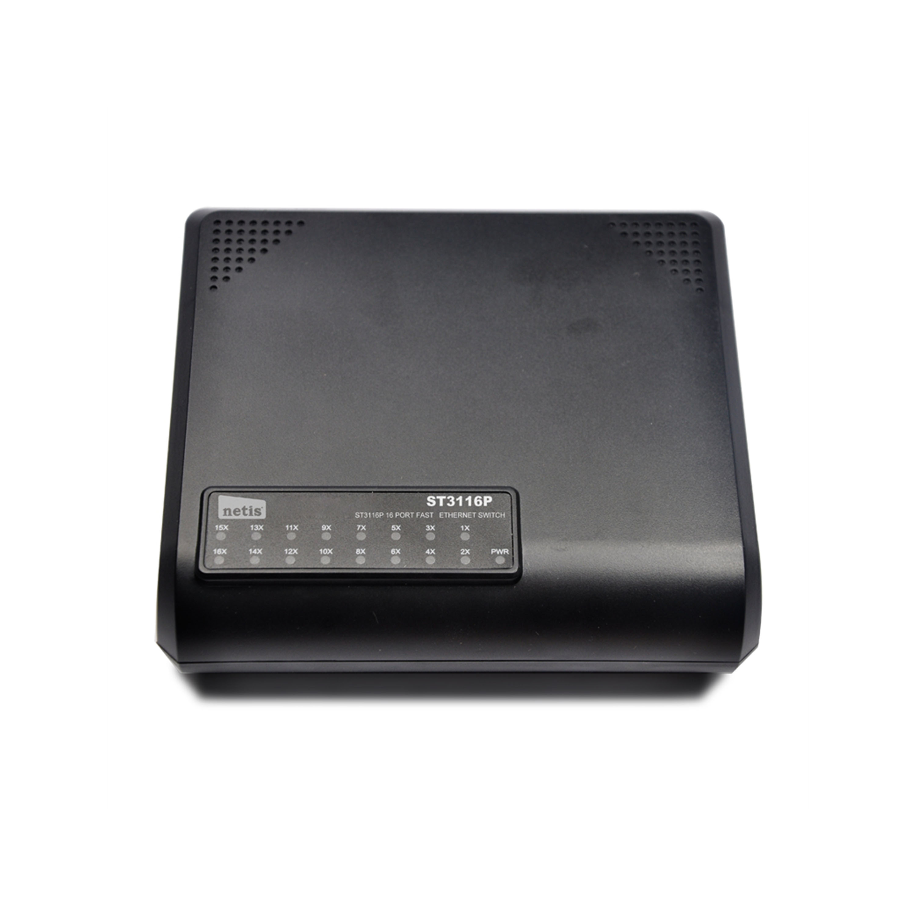 Netis ST3116P Коммутатор, неуправляемый 16-портовый 10/100 Мбит/с, 16 порта RJ45 10/100 Мбит/с, настольный, пластиковый корпус