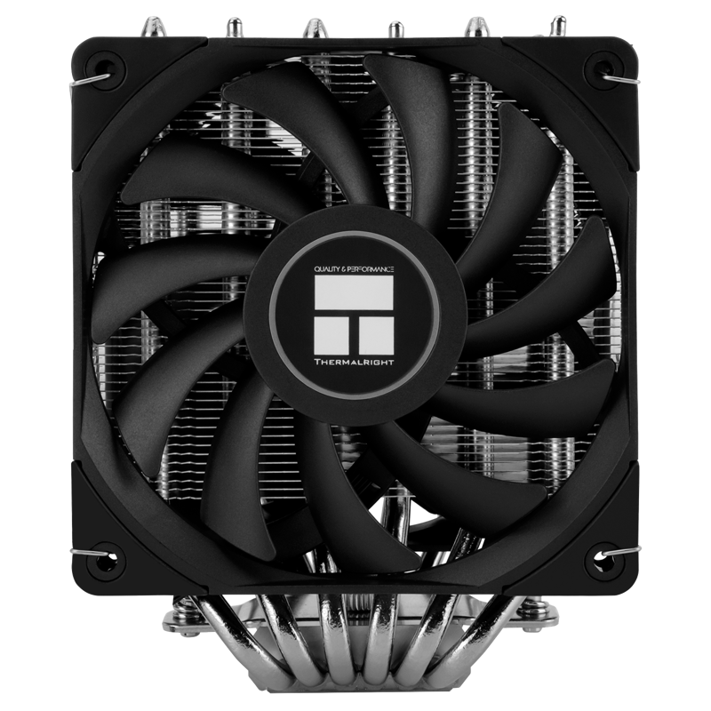 Устройство охлаждения(кулер) Thermalright Royal Knight 120 SE Soc-AM5/AM4/1200/1700/1851 серебристый/черный 4-pin 25.6dB Al+Cu Ret (RK120-SE)