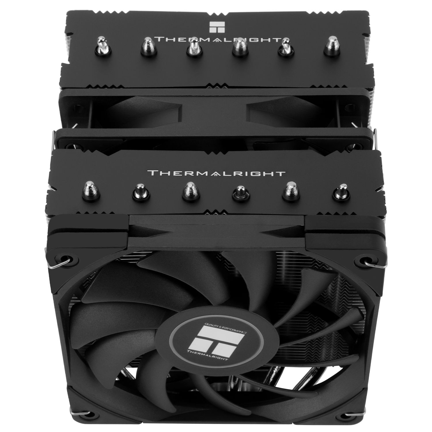 Устройство охлаждения(кулер) Thermalright Royal Knight 120 SE Soc-AM5/AM4/1200/1700/1851 серебристый/черный 4-pin 25.6dB Al+Cu Ret (RK120-SE)