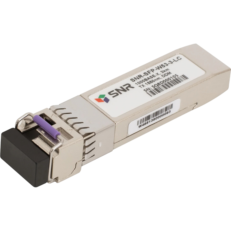 SNR SNR-SFP-W53-3-LC Модуль SFP WDM, дальность до 3км LC (6dB), 1550нм