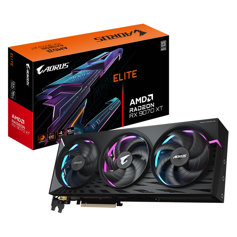 Видеокарта GIGABYTE GV-R9070XTAORUS E-16GD