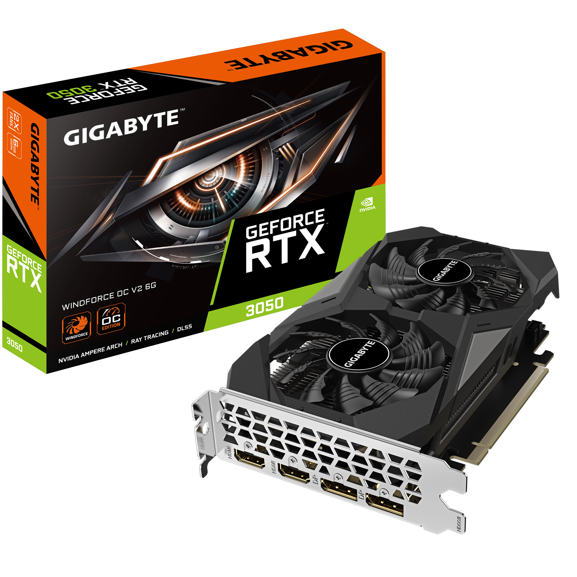 GIGABYTE GV-N3050WF2OCV2-6GD