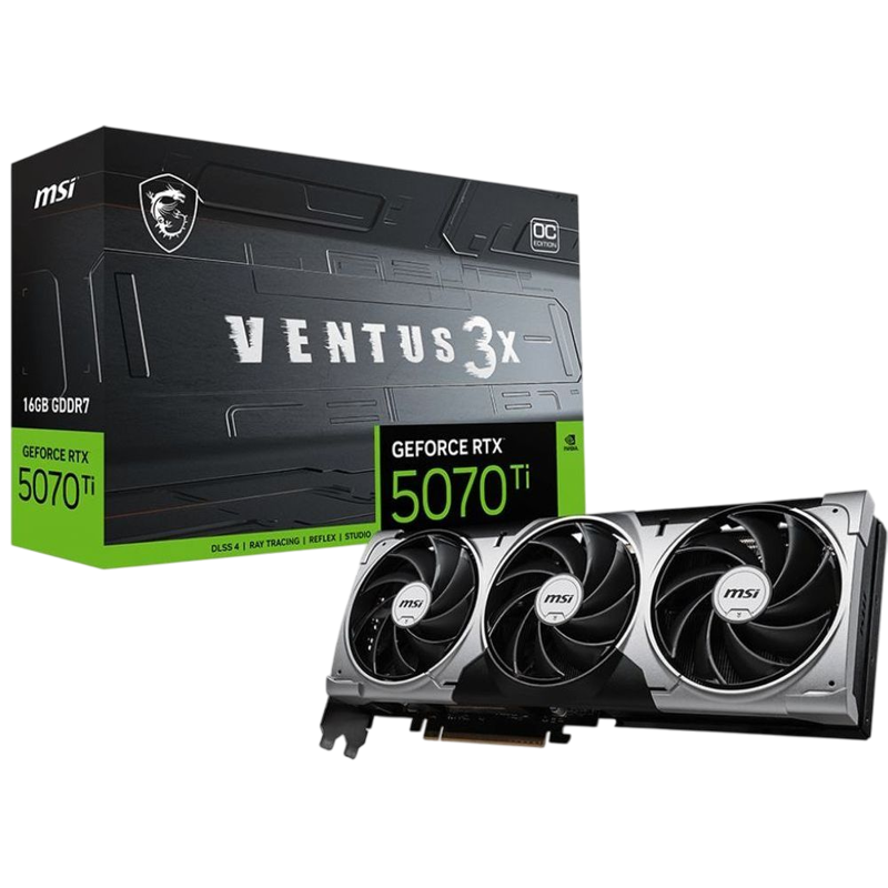 MSI GeForce RTX 5070 Ti арт. GeForce RTX 5070 Ti 16G VENTUS 3X OC