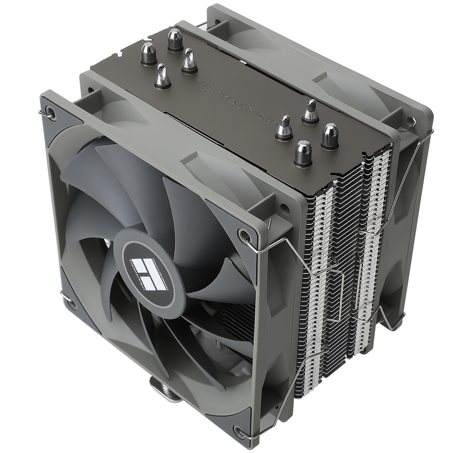 Устройство охлаждения(кулер) Thermalright Assassin Spirit 120 Plus V2 Soc-AM5/AM4/1200/1700/1851 серый 4-pin 25.6dB Al+Cu 500gr Ret (AS120-V2-PLUS)