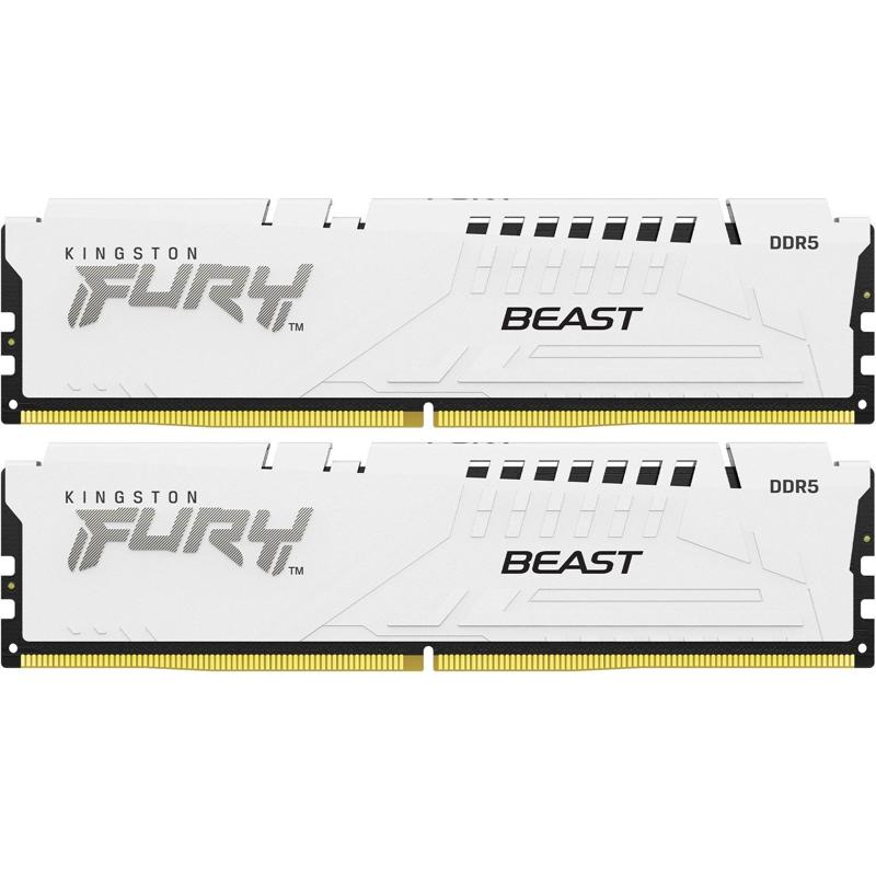 Kingston DDR5 DIMM 32GB 6000MT/s CL30 (Kit of 2) FURY Beast White EXPO (KF560C30BWEK2-32)
