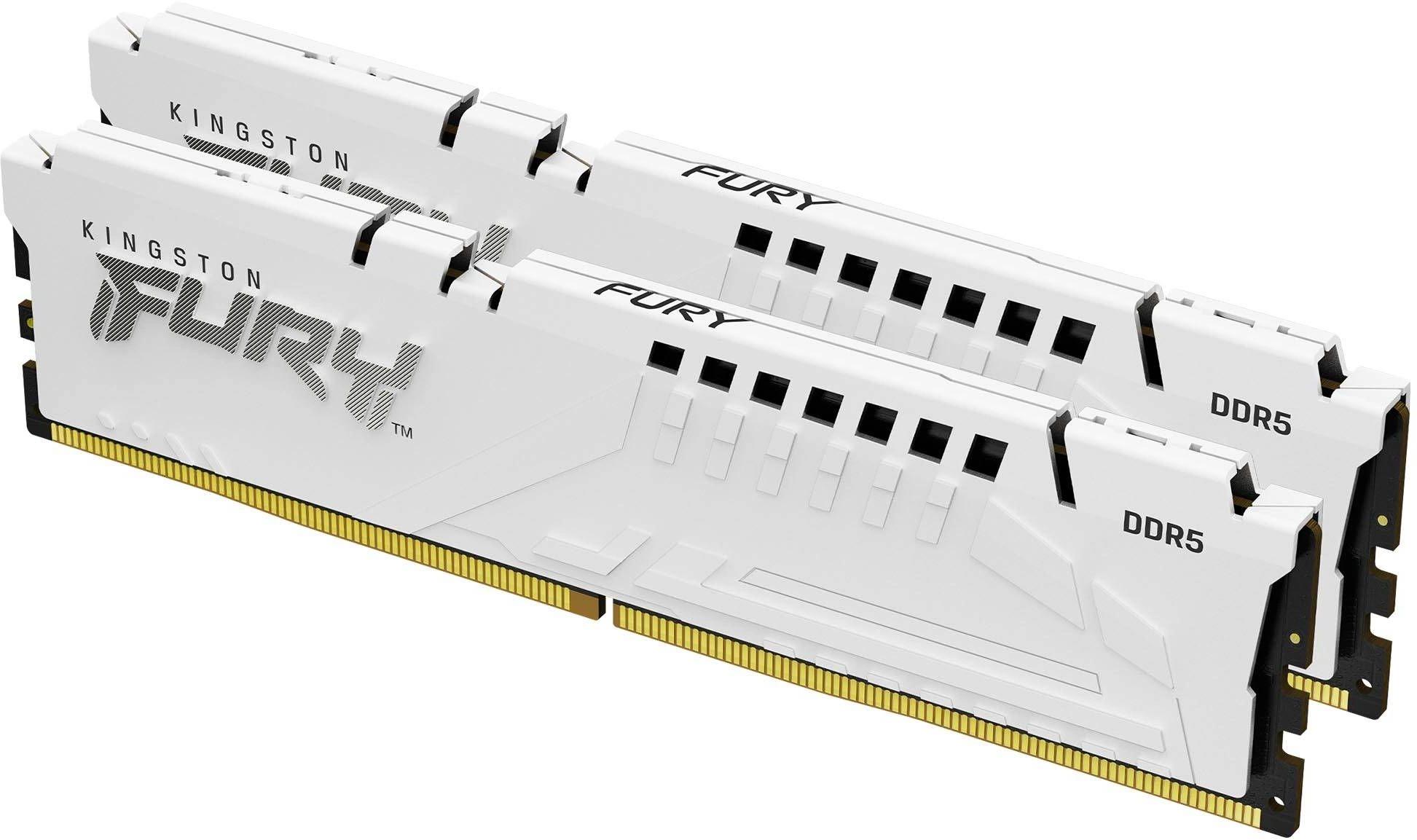 Kingston DDR5 DIMM 32GB 6000MT/s CL30 (Kit of 2) FURY Beast White EXPO (KF560C30BWEK2-32)