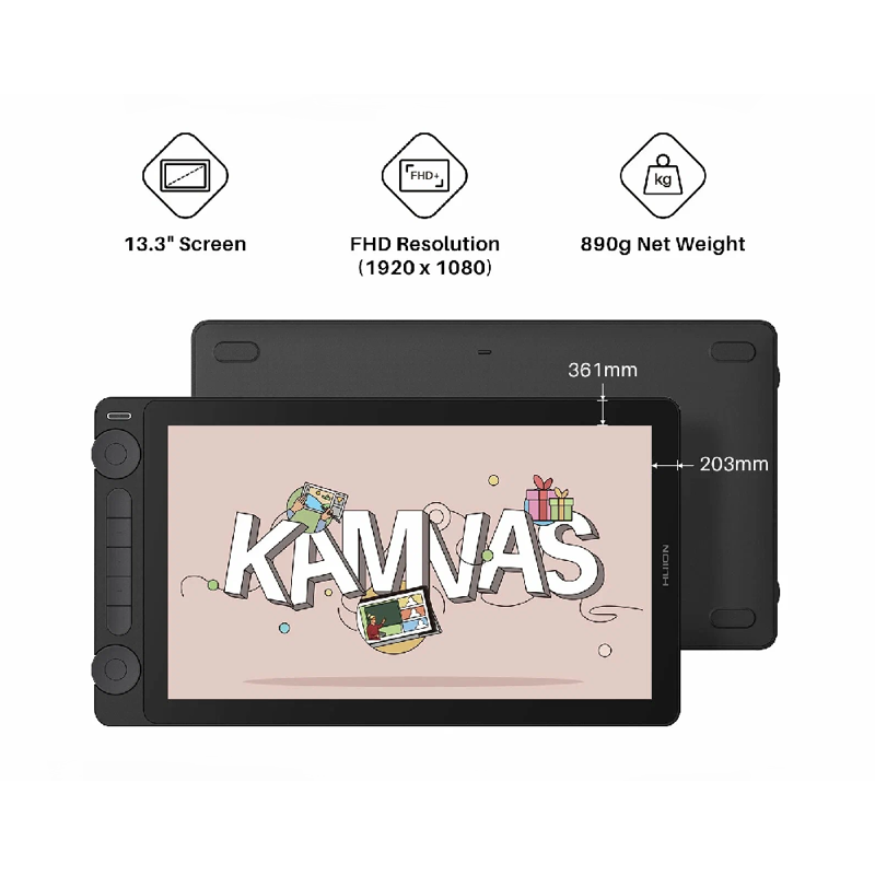 Сенсорный монитор Huion KAMVAS 13 Gen 3 Black