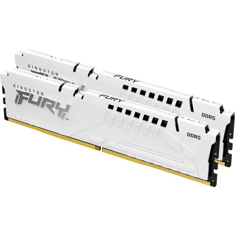 Kingston DDR5 DIMM 32GB 5200MT/s CL40 (Kit of 2) FURY Beast White XMP KF552C40BWK2-32