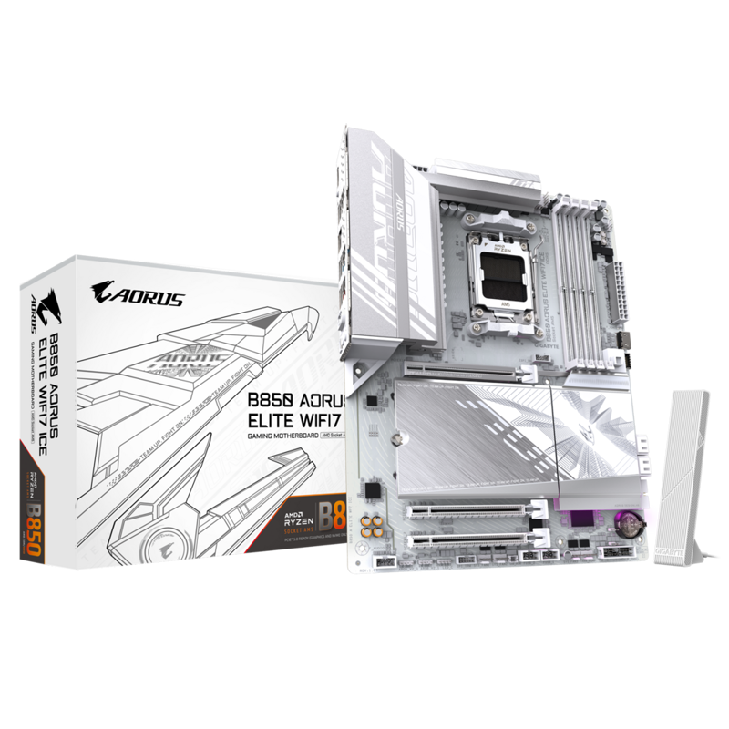 GIGABYTE B850 AORUS ELITE WF7 ICE арт. B850 A ELITE WF7 ICE