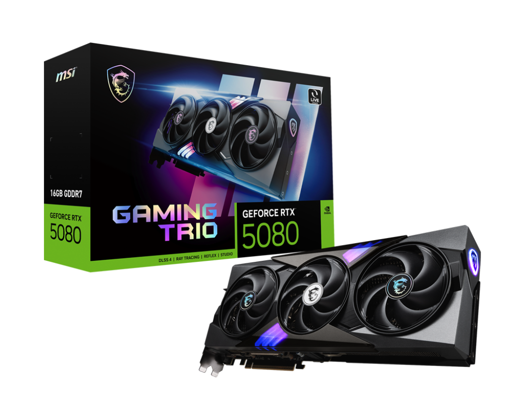 MSI GeForce RTX 5080 16G GAMING TRIO