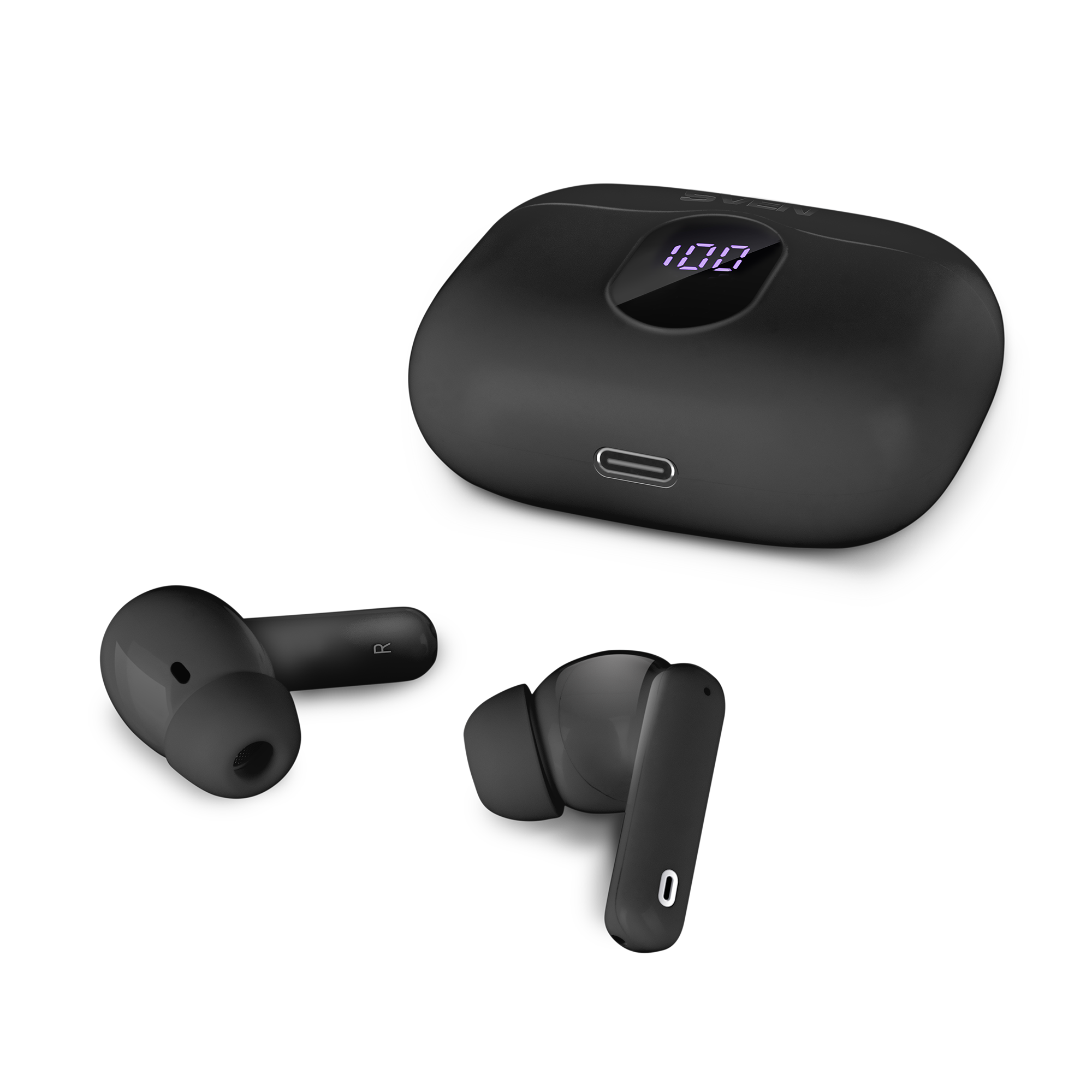 SVEN E-315B, черный (Bluetooth, TWS, ANC, ENC, APP) арт. SV-022631