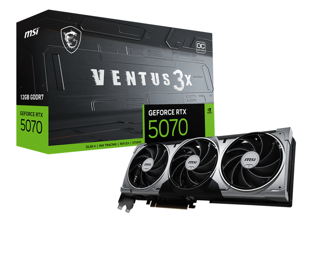 MSI GeForce RTX 5070 12G VENTUS 3X OC