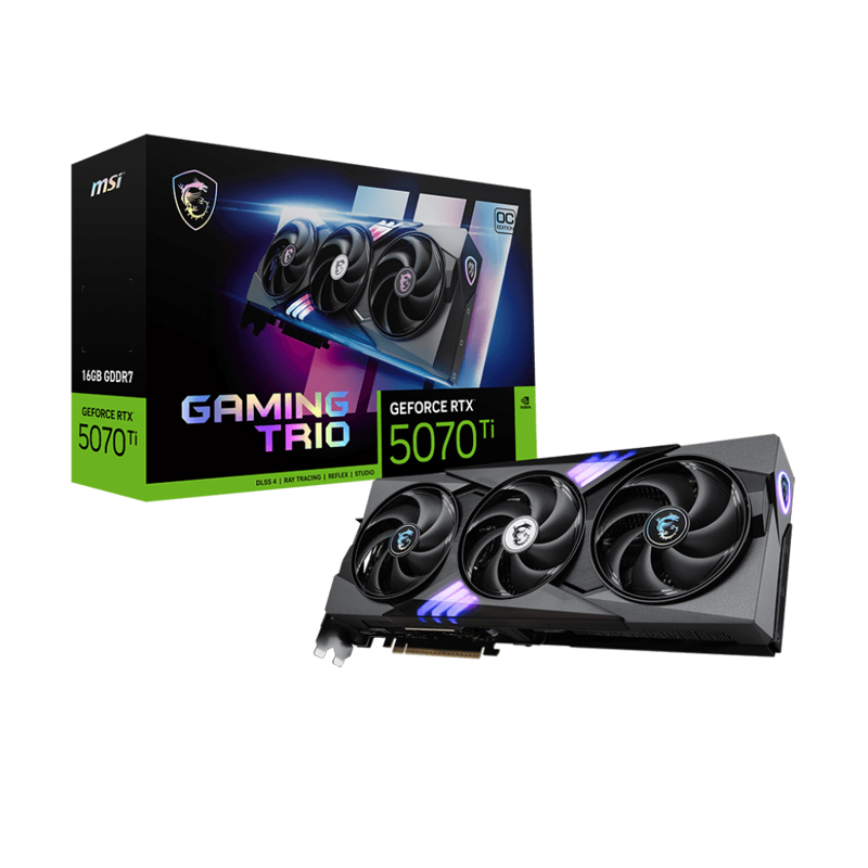 MSI GeForce RTX 5070 Ti арт. GeForce RTX 5070 Ti 16G GAMING TRIO OC