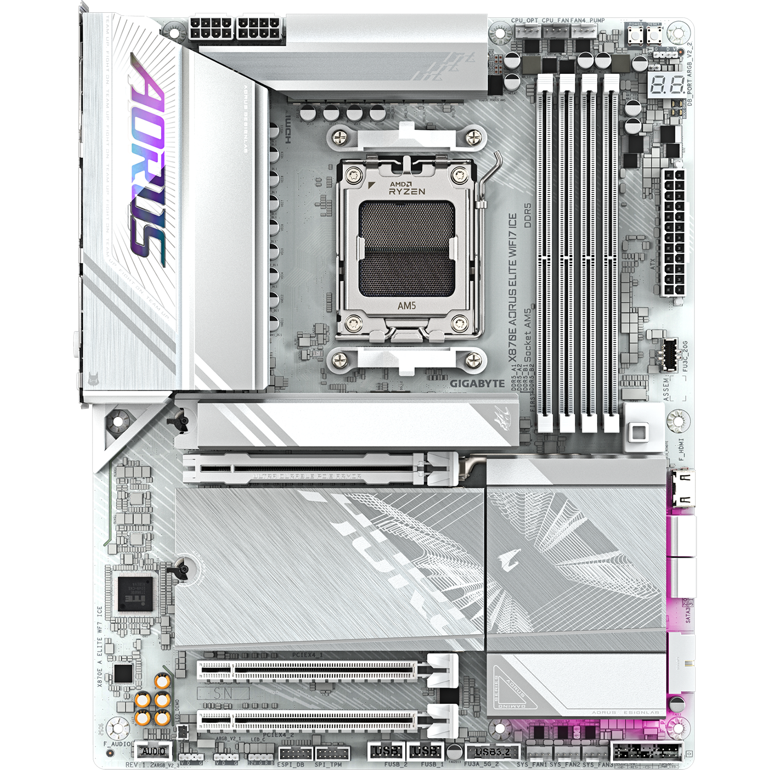 GIGABYTE X870E A ELITE WF7 ICE