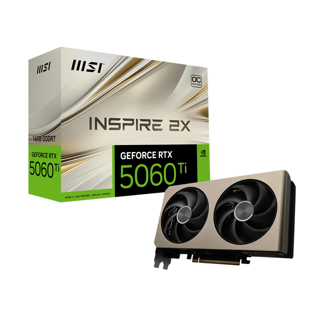 MSI GeForce RTX 5060 Ti 16G INSPIRE 2X OC