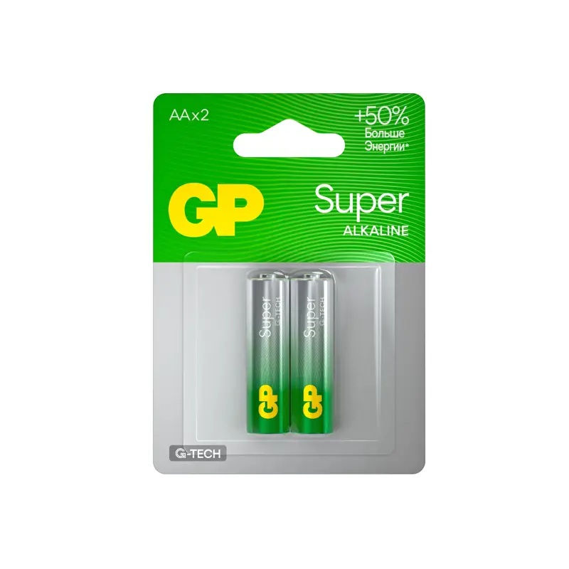 GP 15AA21-2CRSBC2 20/160 Super Alkaline G-Tech (2 шт. в уп-ке)