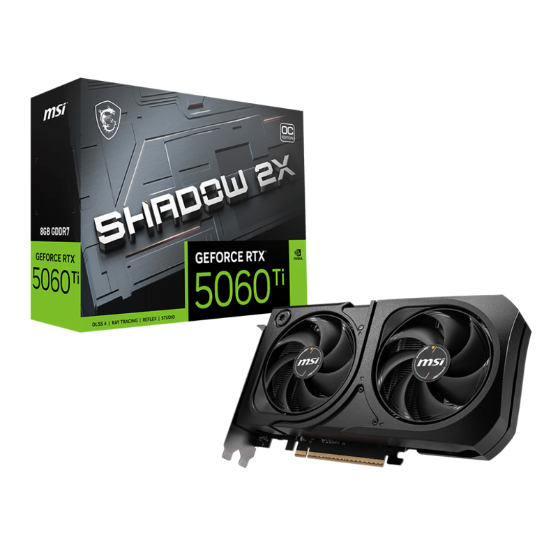 MSI GeForce RTX 5060 Ti 8G SHADOW 2X OC PLUS