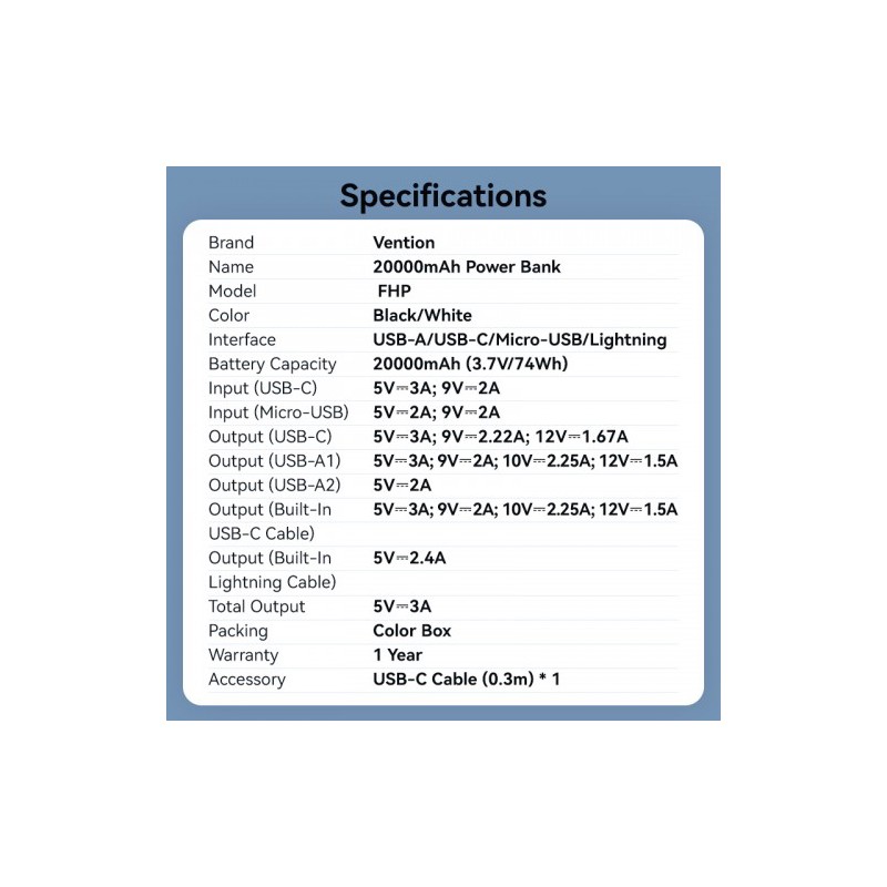 Vention FHPB0
