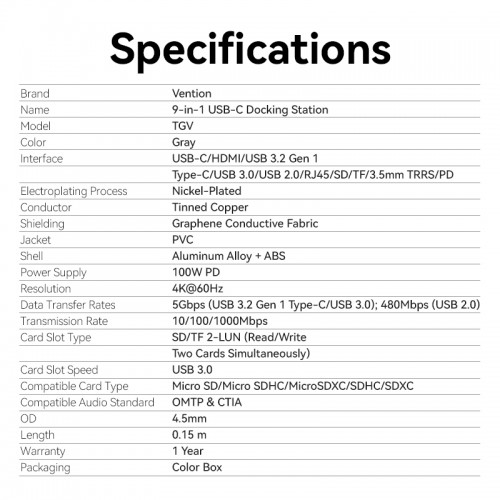 Vention TGVHB