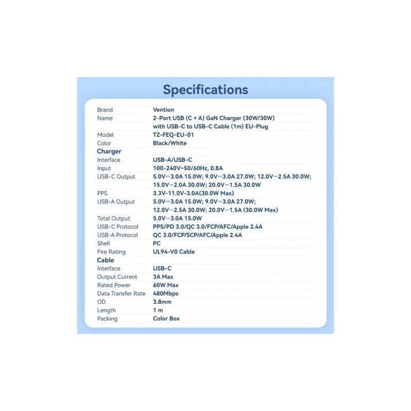 Vention TZ-FEQW0-EU-01