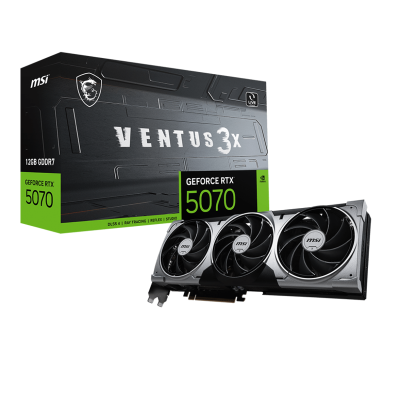 MSI GeForce RTX 5070 12G VENTUS 3X