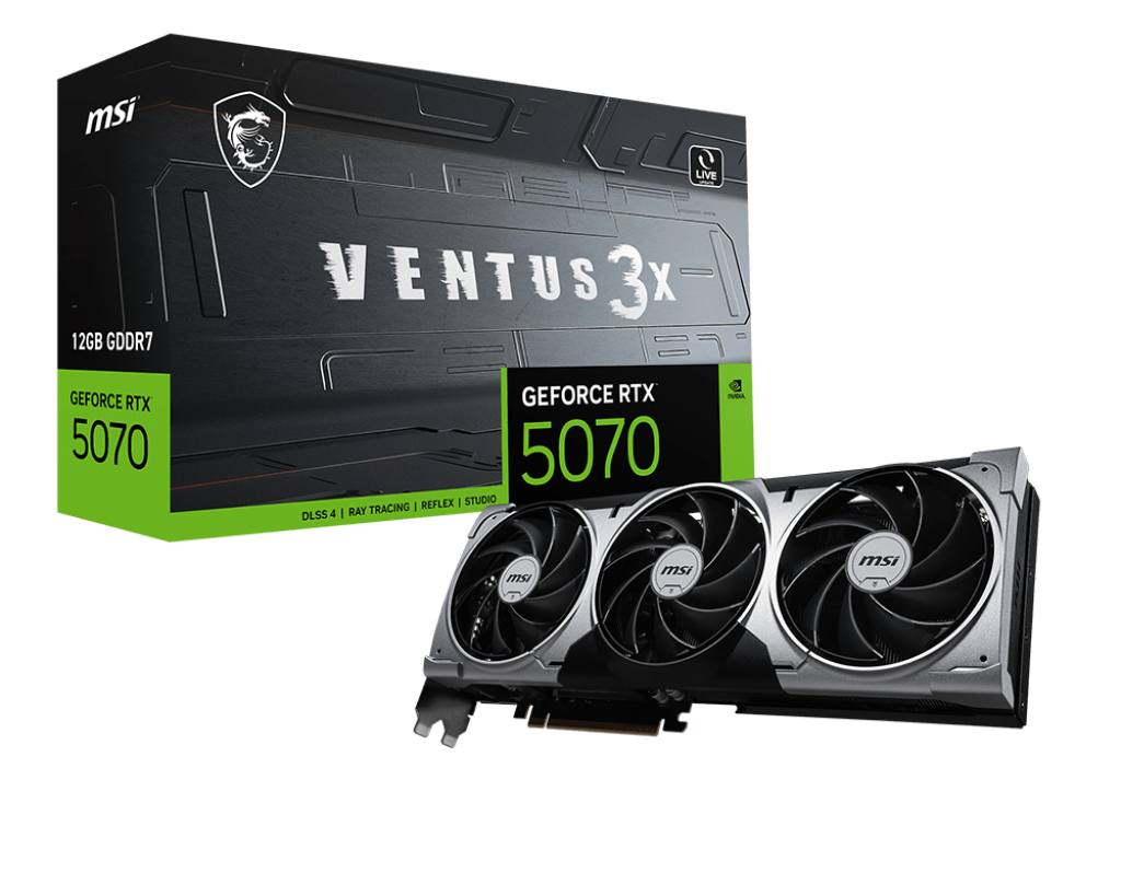 MSI GeForce RTX 5070 12G VENTUS 3X