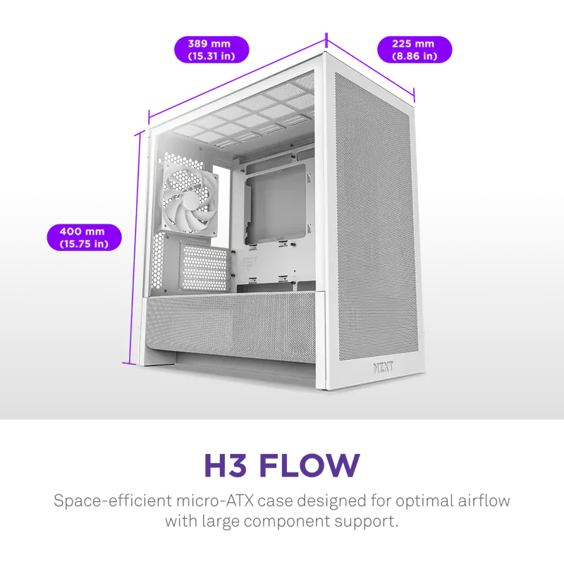 NZXT H3 Flow CC-H31FW-01