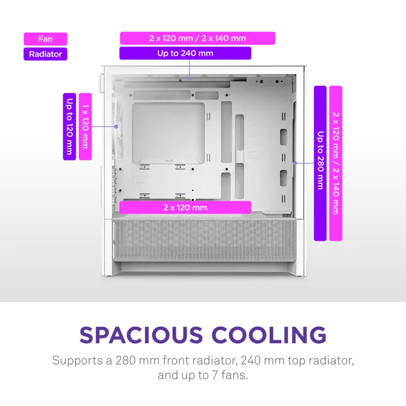 NZXT H3 Flow CC-H31FW-01