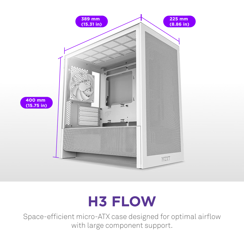 NZXT H3 Flow CC-H31FW-01