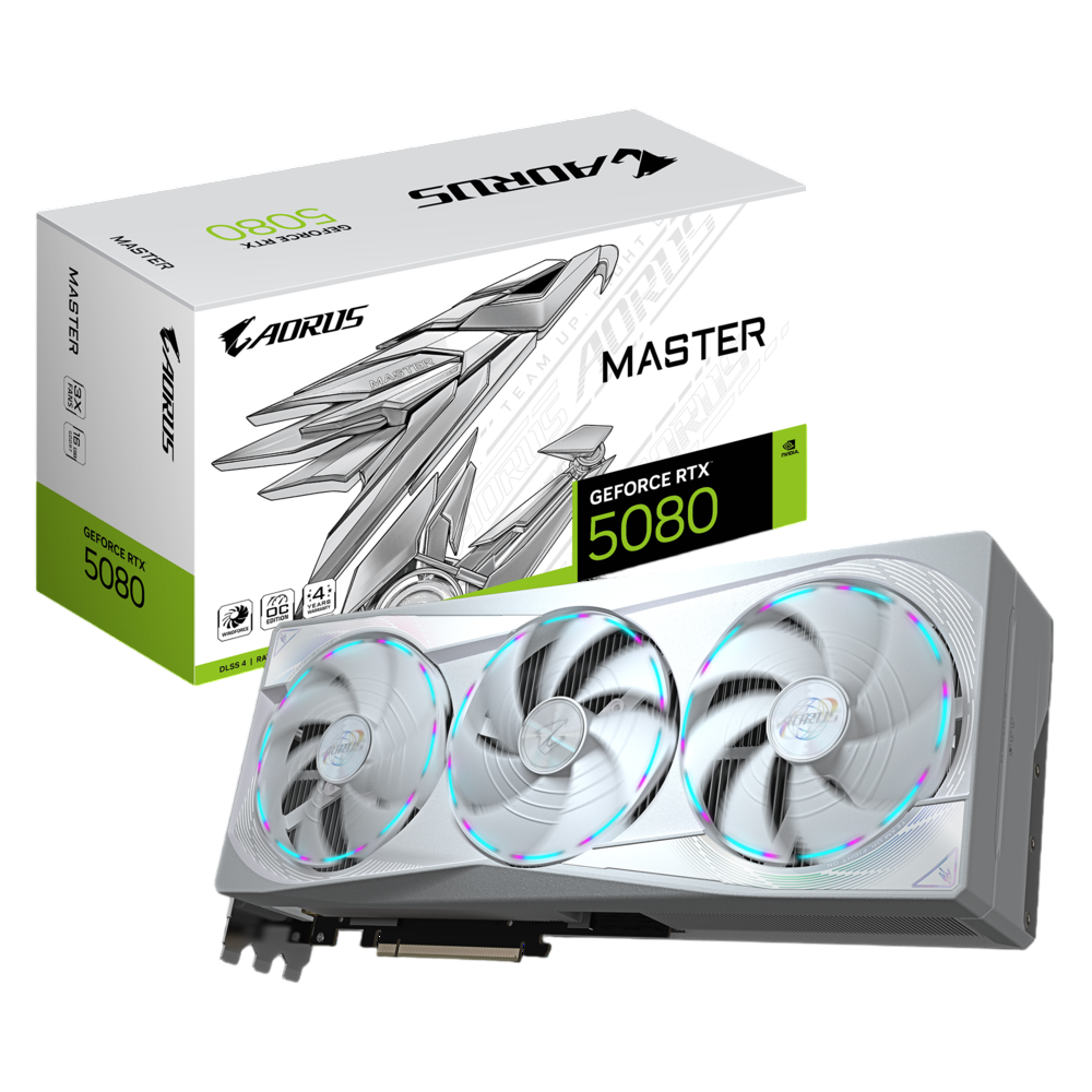 Видеокарта PCIE16 RTX5080 16GB GV-N5080AORUSM ICE-16GD GIGABYTE