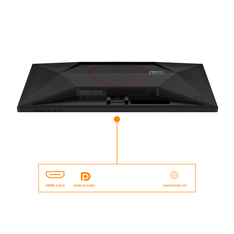 LCD AOC 27" Q27G42ZE {IPS 2560x1440 240Hz/260Hz(OC) 1ms 178/178 300cd 1000:1 8bit HDR10 HDMI2.0 DisplayPort1.4 VESA}