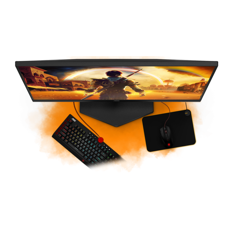 LCD AOC 27" Q27G42ZE {IPS 2560x1440 240Hz/260Hz(OC) 1ms 178/178 300cd 1000:1 8bit HDR10 HDMI2.0 DisplayPort1.4 VESA}