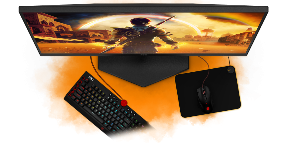 LCD AOC 27" Q27G42ZE {IPS 2560x1440 240Hz/260Hz(OC) 1ms 178/178 300cd 1000:1 8bit HDR10 HDMI2.0 DisplayPort1.4 VESA}