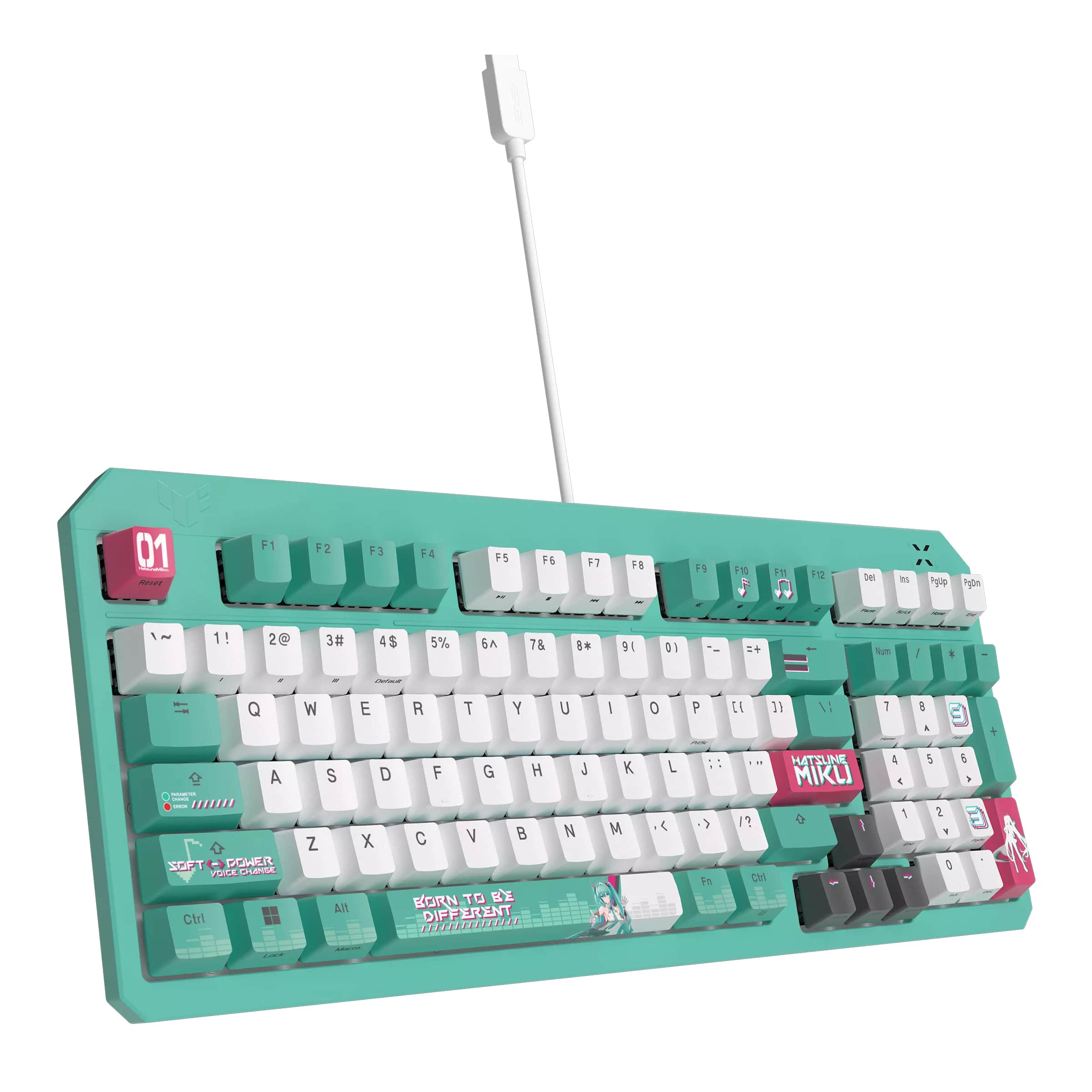 Клавиатура ASUS RA09 TUF GAMING K3 GEN II MIKU/RD/RU/PBT (90MP0460-BKRA30)