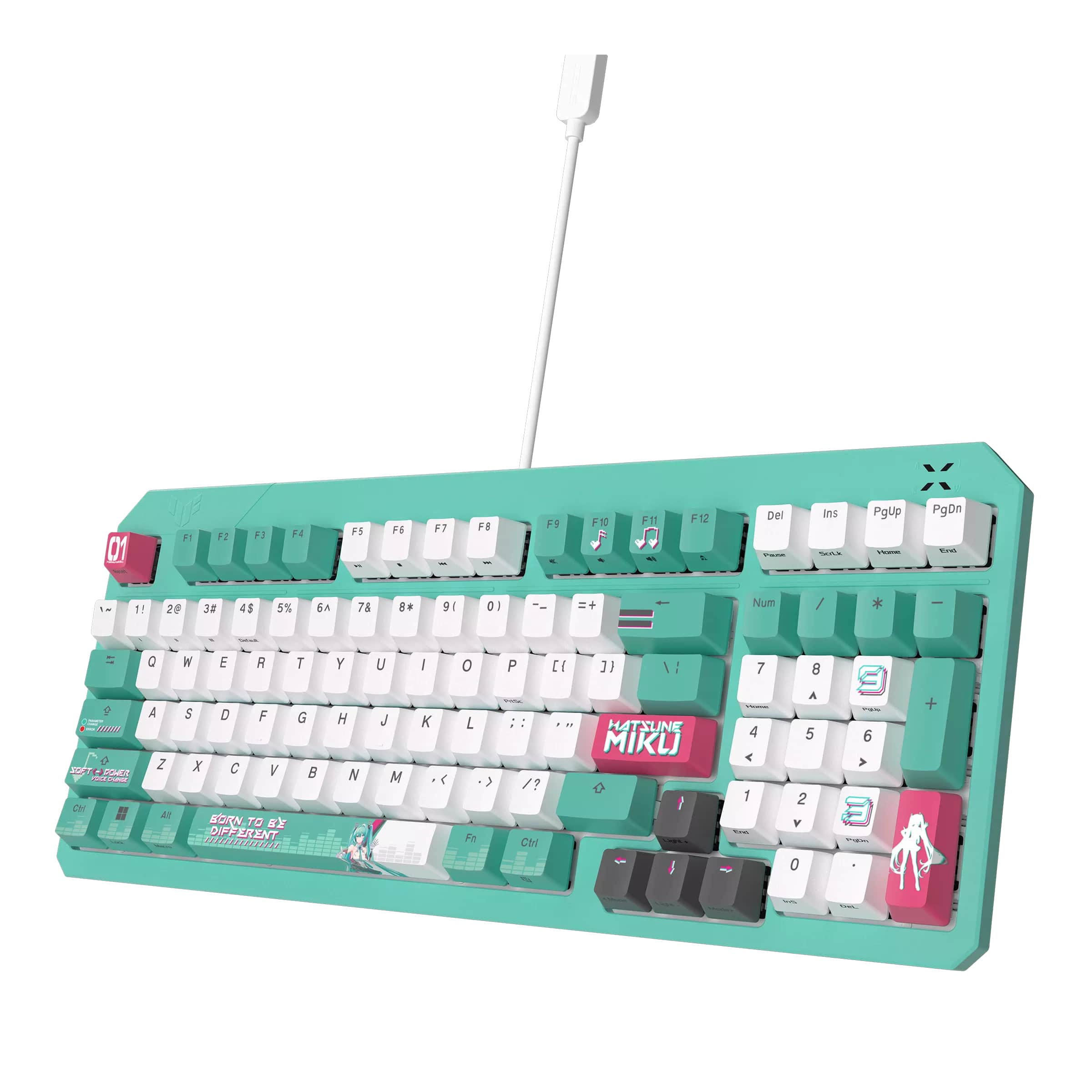 Клавиатура ASUS RA09 TUF GAMING K3 GEN II MIKU/RD/RU/PBT (90MP0460-BKRA30)