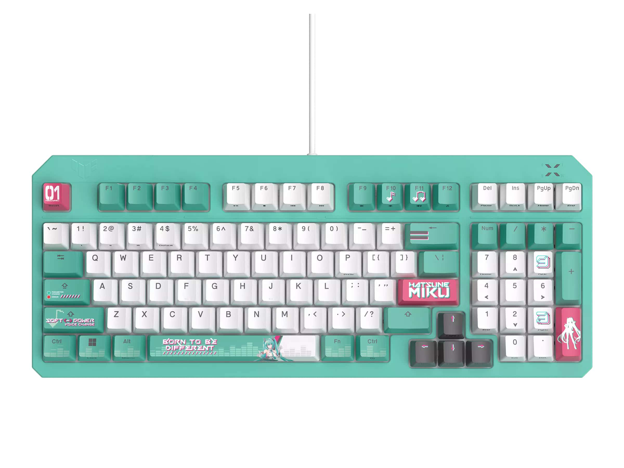 Клавиатура ASUS RA09 TUF GAMING K3 GEN II MIKU/RD/RU/PBT (90MP0460-BKRA30)