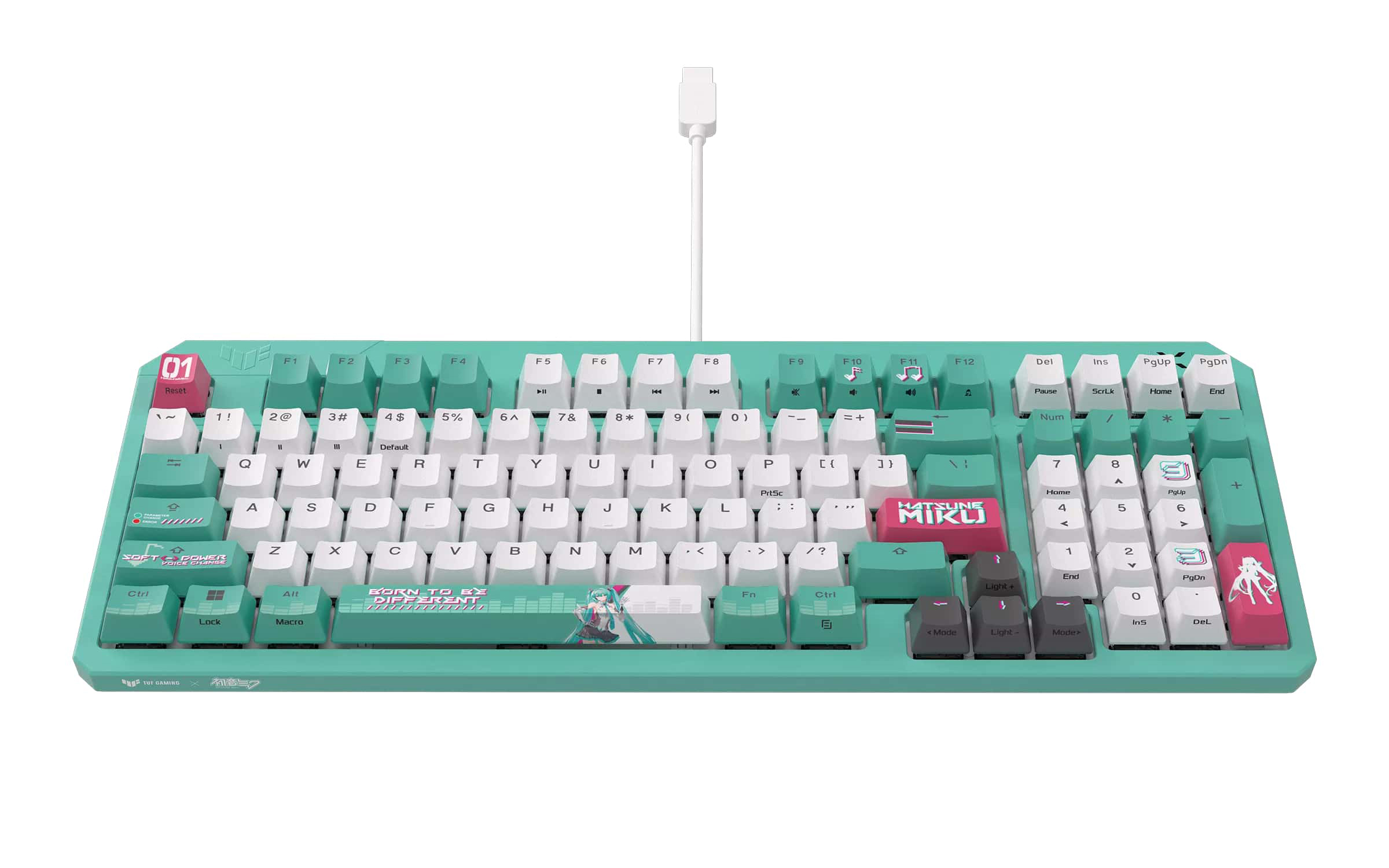 Клавиатура ASUS RA09 TUF GAMING K3 GEN II MIKU/RD/RU/PBT (90MP0460-BKRA30)
