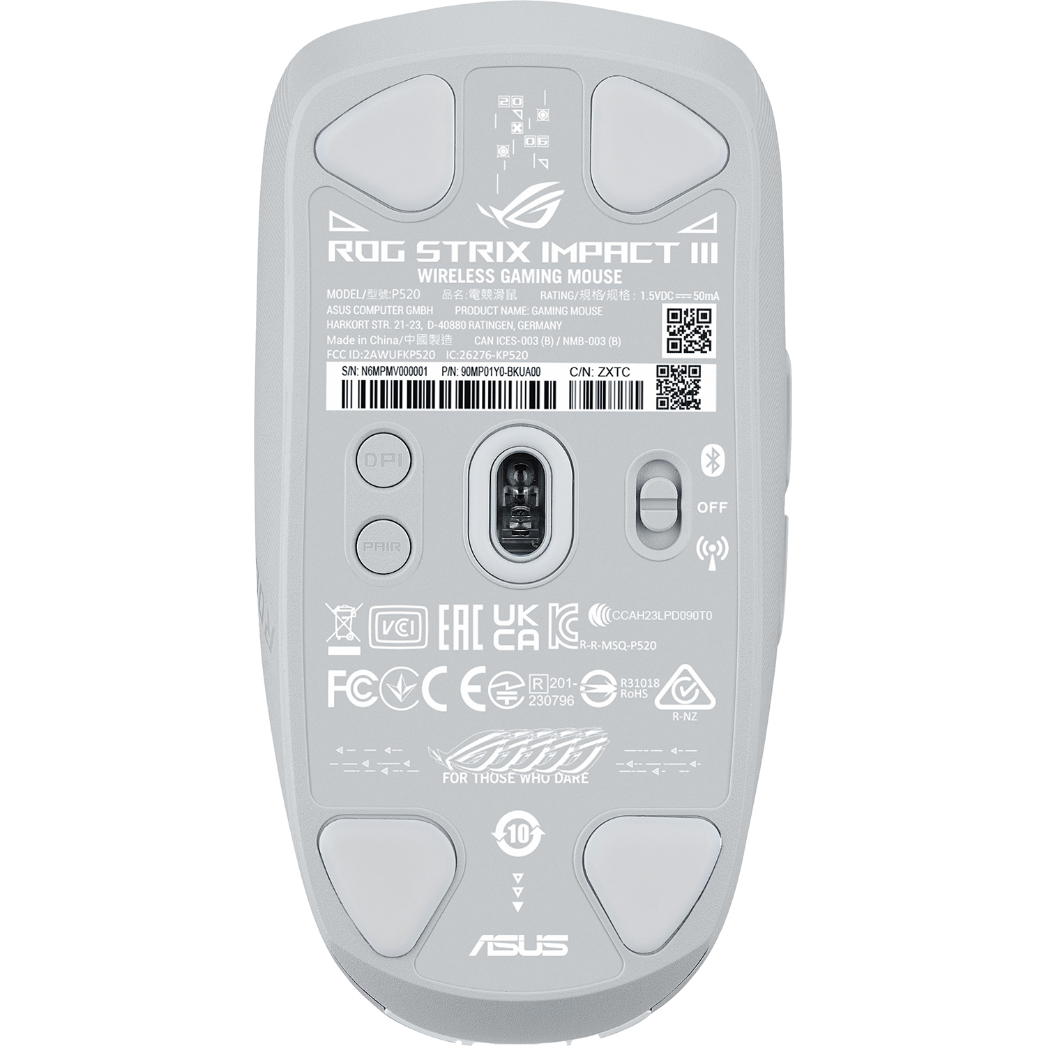 ASUS P520 ROG STRIX IMPACT III WL/WHT (90MP03D0-BMUA10)
