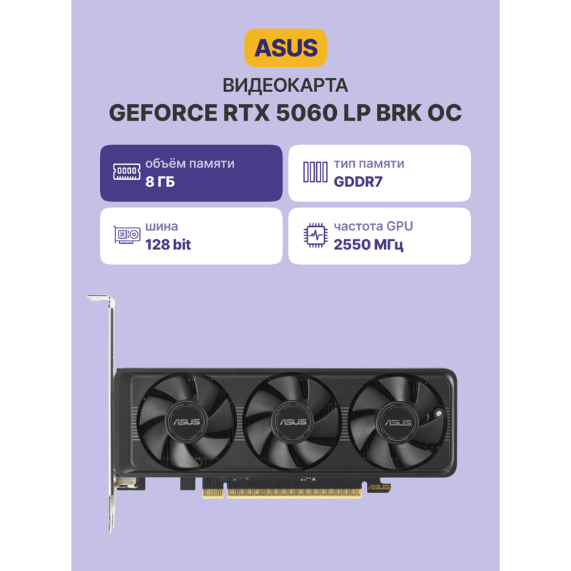 ASUS RTX5060-O8G-LP-BRK (90YV0N90-M0NA00)