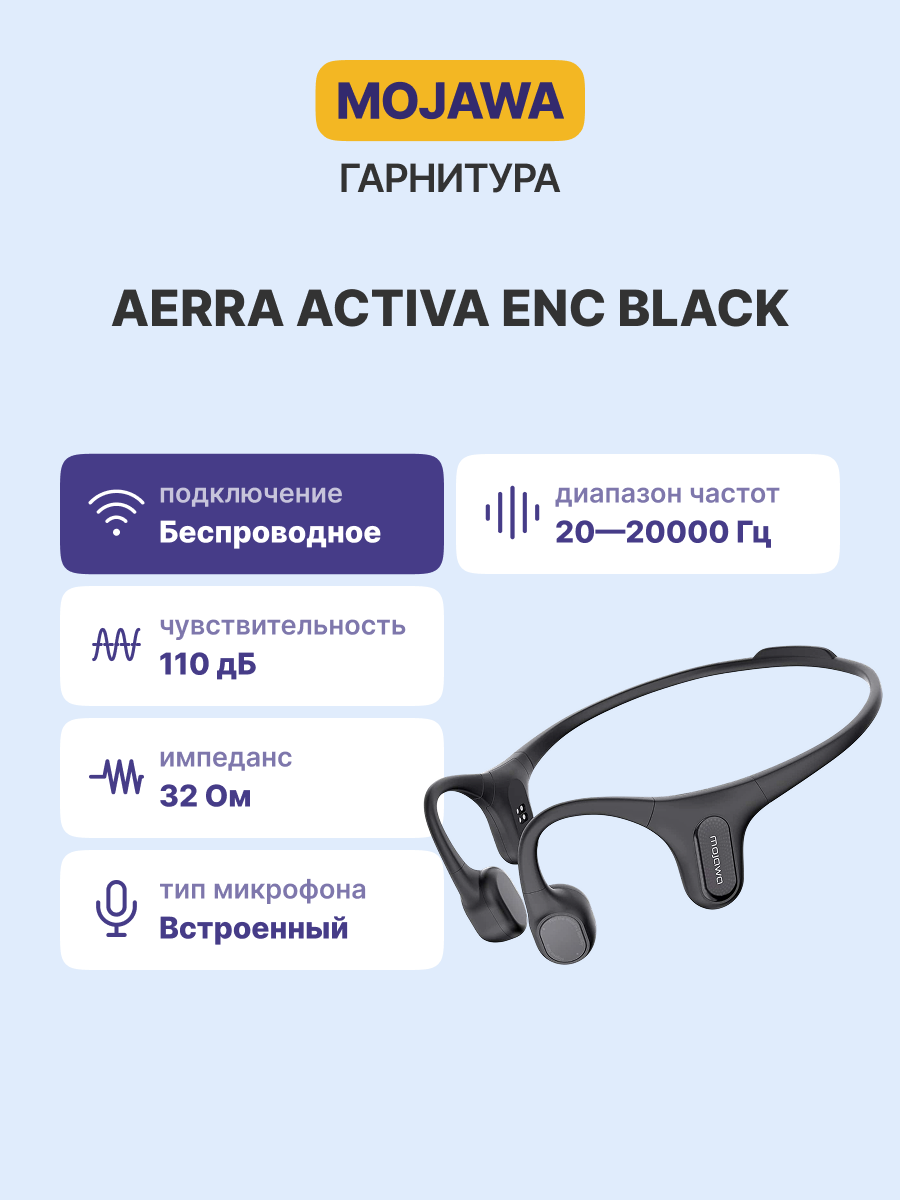 Mojawa Aerra Activa ENC Black (MA-BB-GL-01)