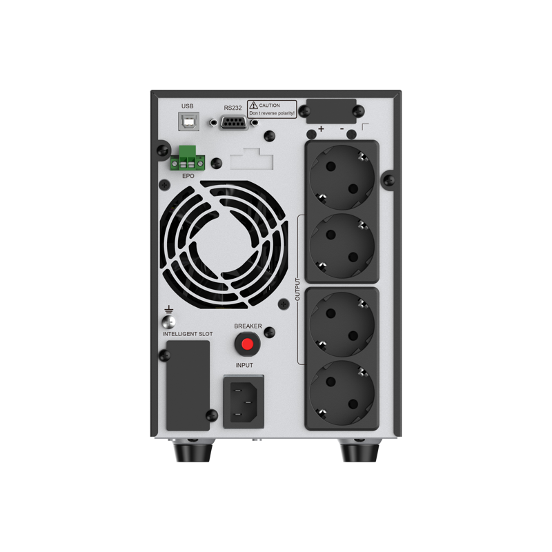 ИБП CBR ESSENCE ESN-2000 [Online 2000 VA / 2000 W, Tower, 4 x EURO, LCD, HID-USB, RS232, EPO, SNMP slot] (ESN-2KT-4F-LCHERSC) CBR Tech