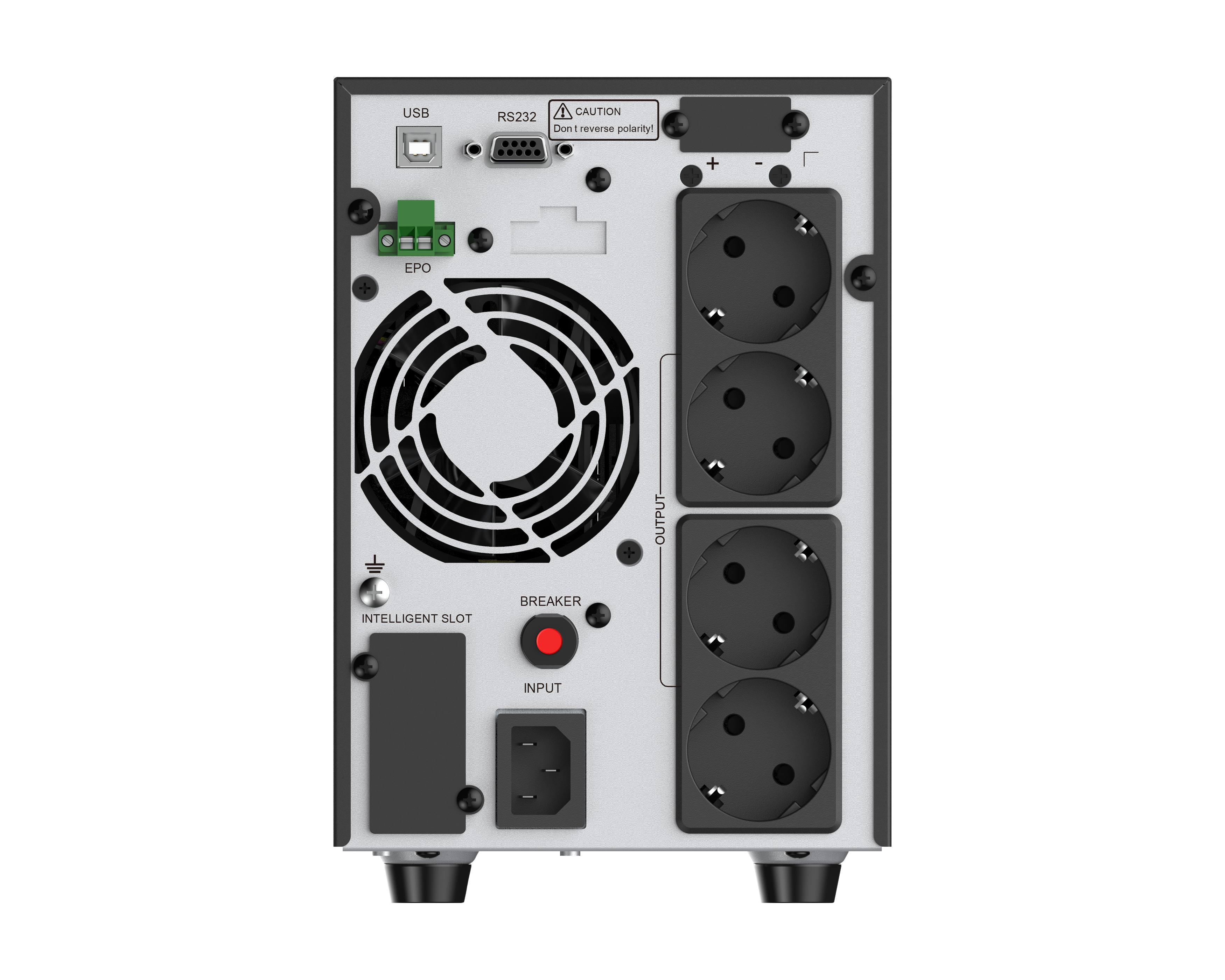 ИБП CBR ESSENCE ESN-2000 [Online 2000 VA / 2000 W, Tower, 4 x EURO, LCD, HID-USB, RS232, EPO, SNMP slot] (ESN-2KT-4F-LCHERSC) CBR Tech