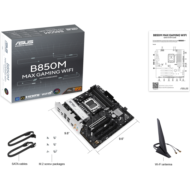 Материнская плата ASUS B850M MAX GAMING WIFI арт. 90MB1LL0-M0EAY0