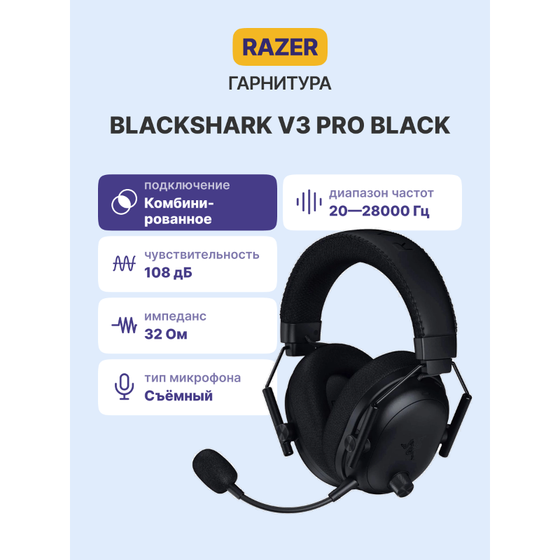 Razer BlackShark V3 Pro - Black Headset