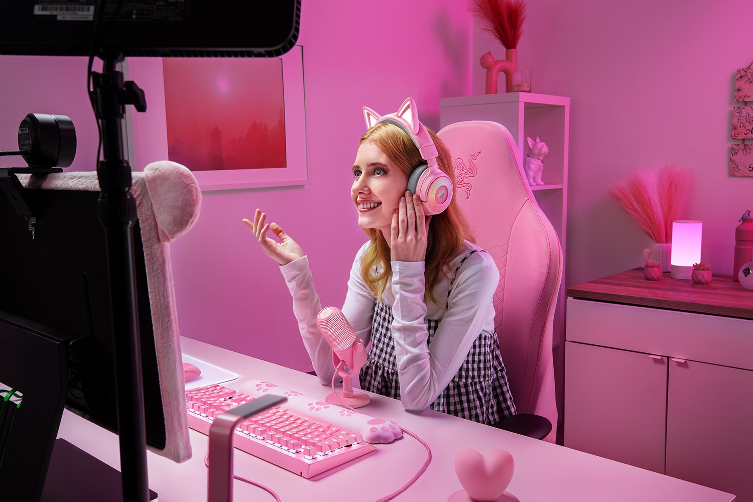 Razer Kraken Kitty V3 Pro - Quartz Headset