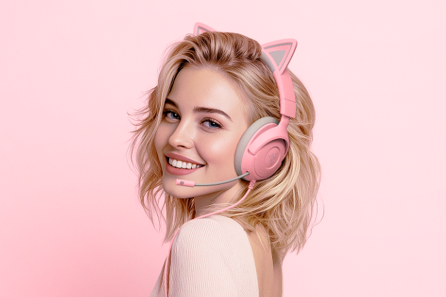 Razer Kraken Kitty V3 X - Quartz Headset