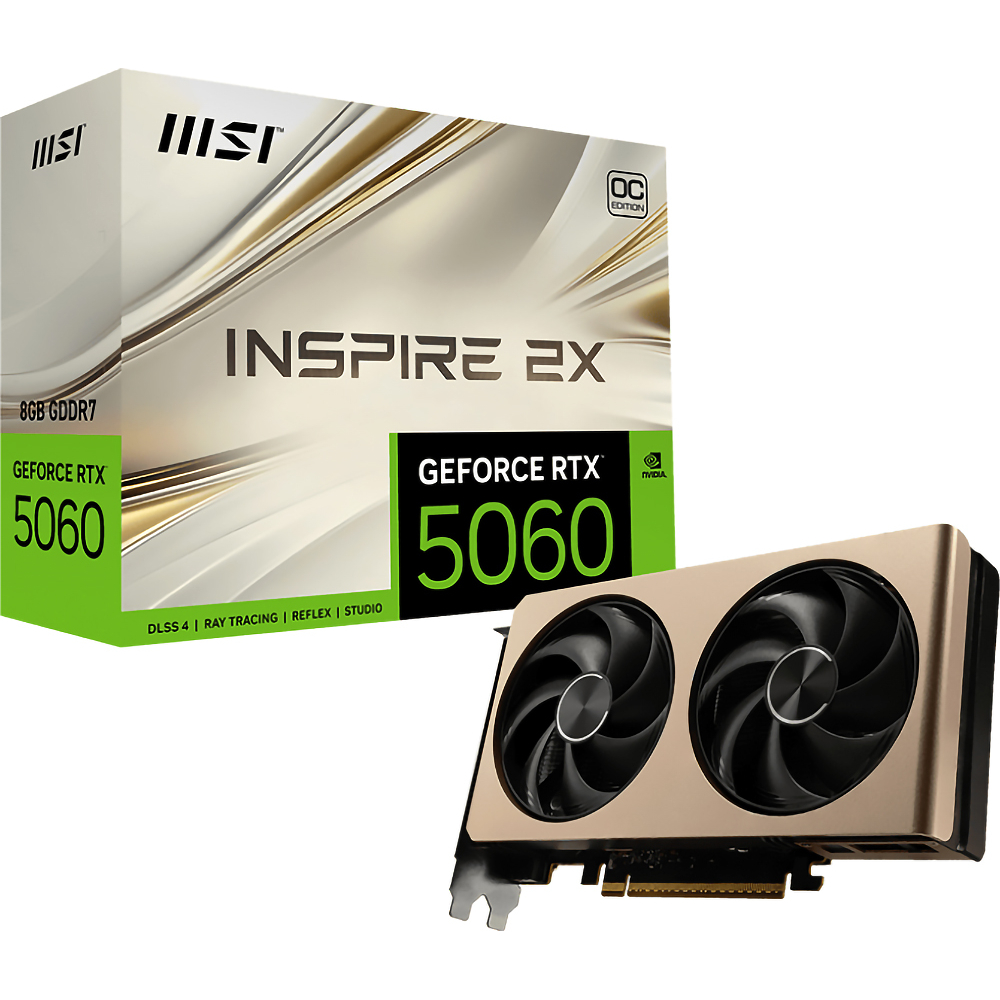 MSI GeForce RTX 5060 8G INSPIRE 2X OC