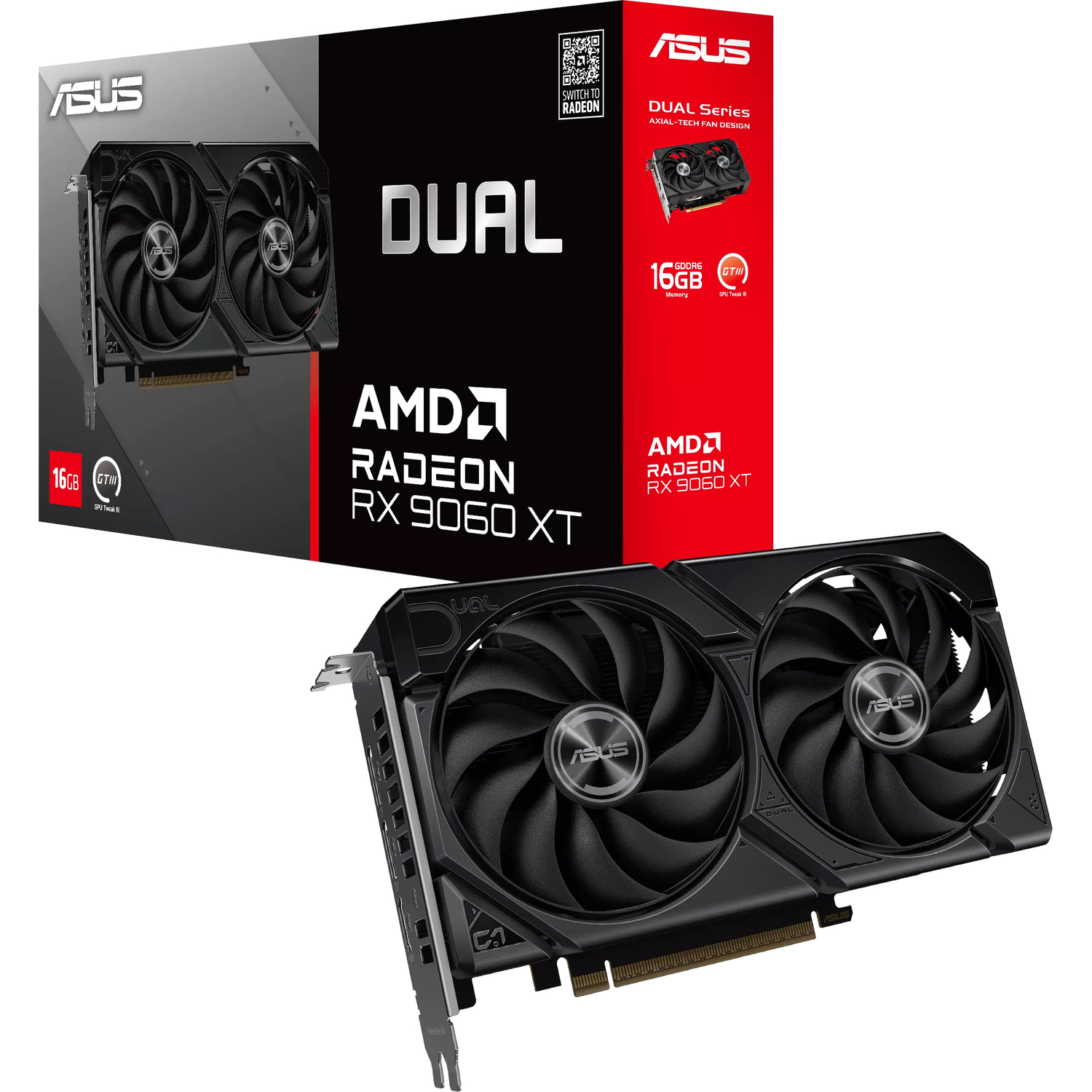 ASUS DUAL-RX9060XT-16G (90YV0LG2-M0NA00)