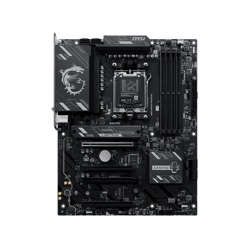 Материнская плата MSI B850 GAMING PRO WIFI6E Socket AM5 AMD B850 4xDDR5 ATX AC`97 8ch(7.1) 2.5Gg RAID+HDMI+DP